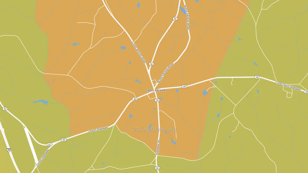 29331, SC Map of Theft Rates