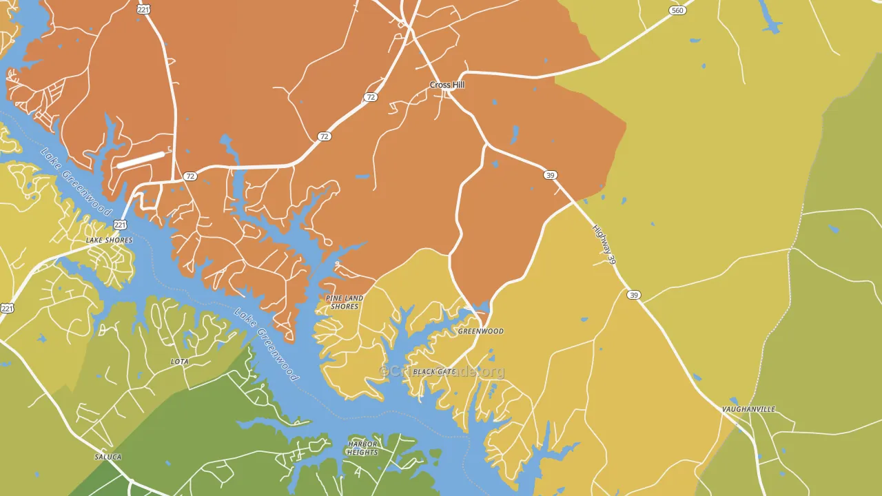 29332, SC Map of Theft Rates