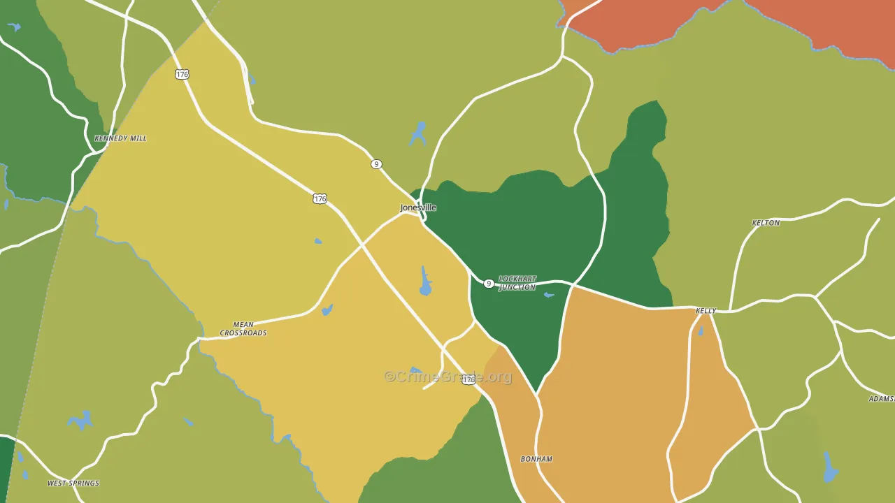 29353, SC Map of Theft Rates