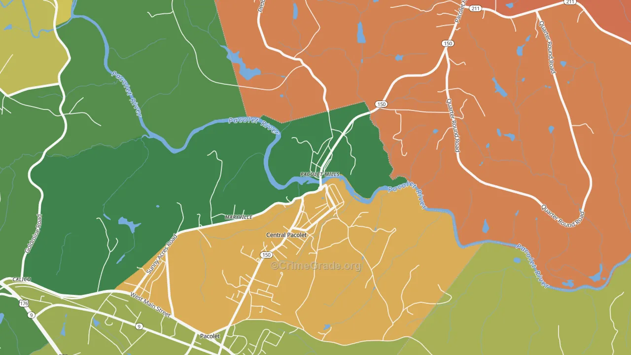 29373, SC Map of Theft Rates