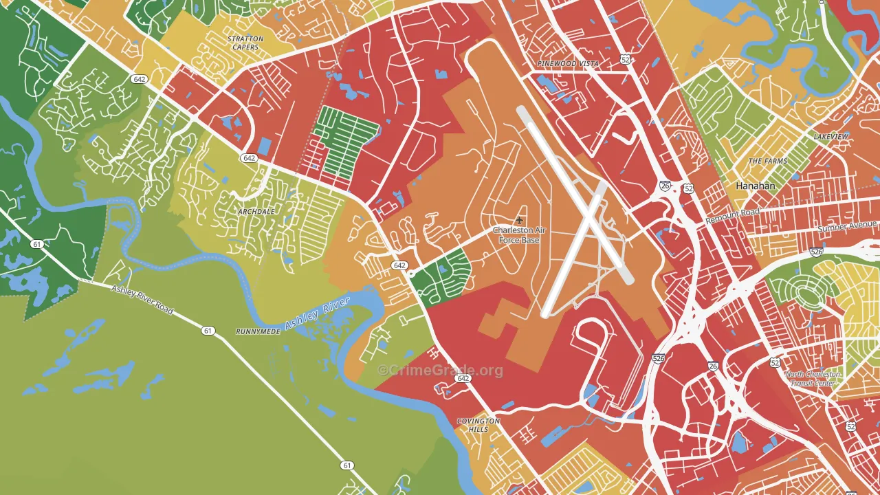29404, SC Map of Theft Rates
