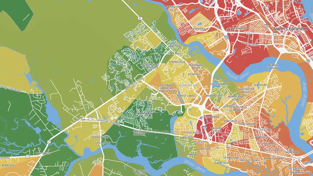 29414, SC Map of Theft Rates