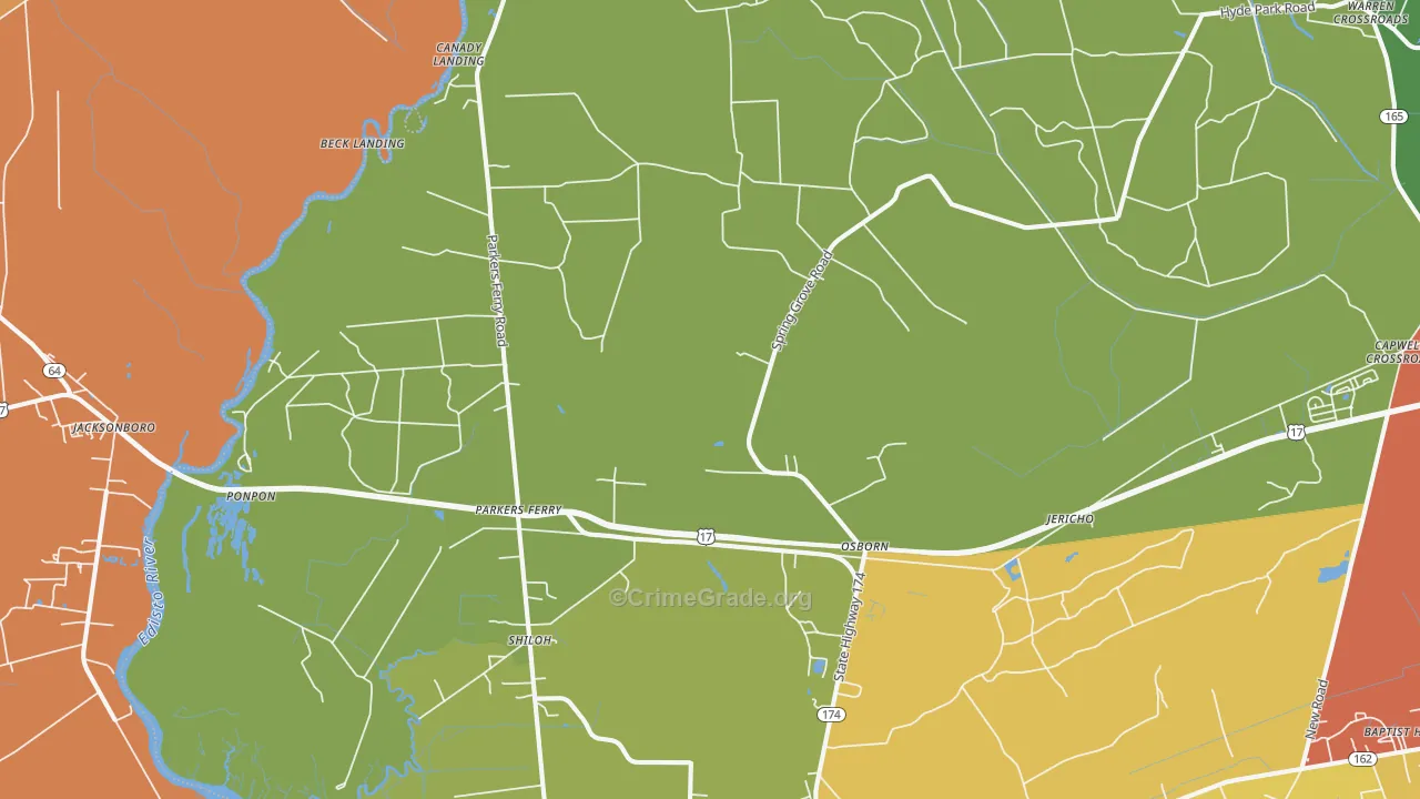 29426, SC Map of Theft Rates