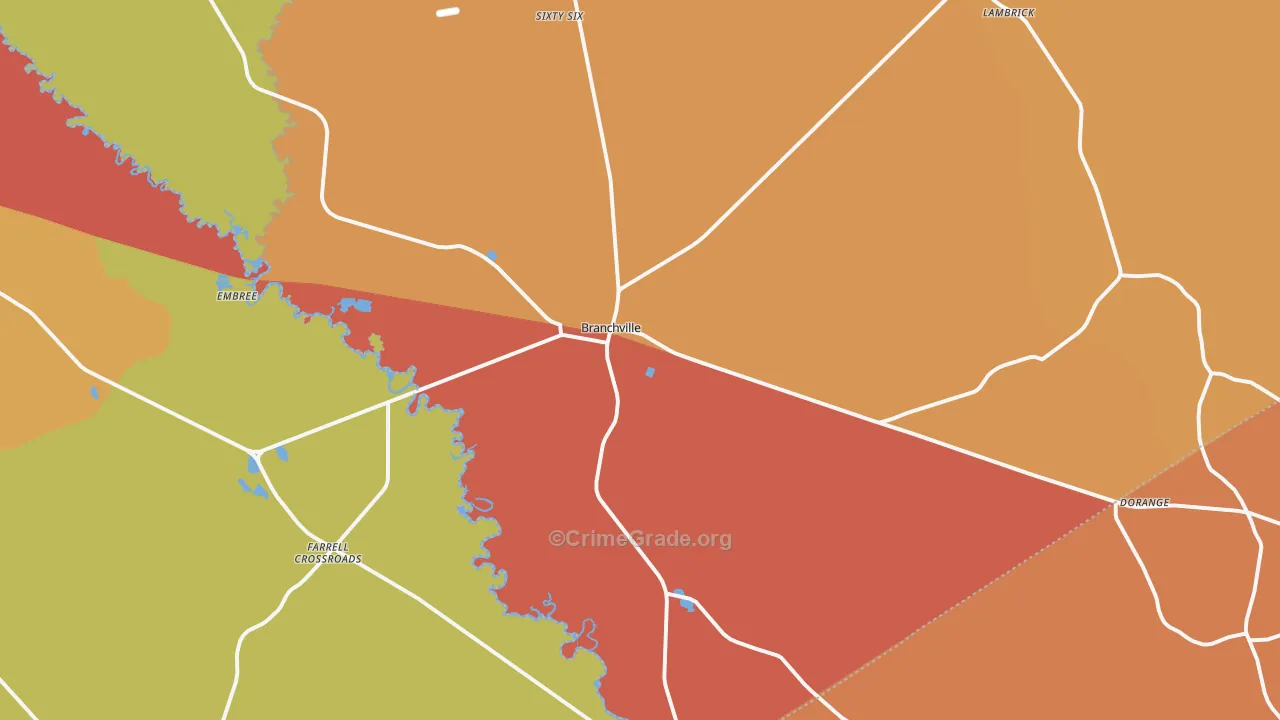 29432, SC Map of Theft Rates