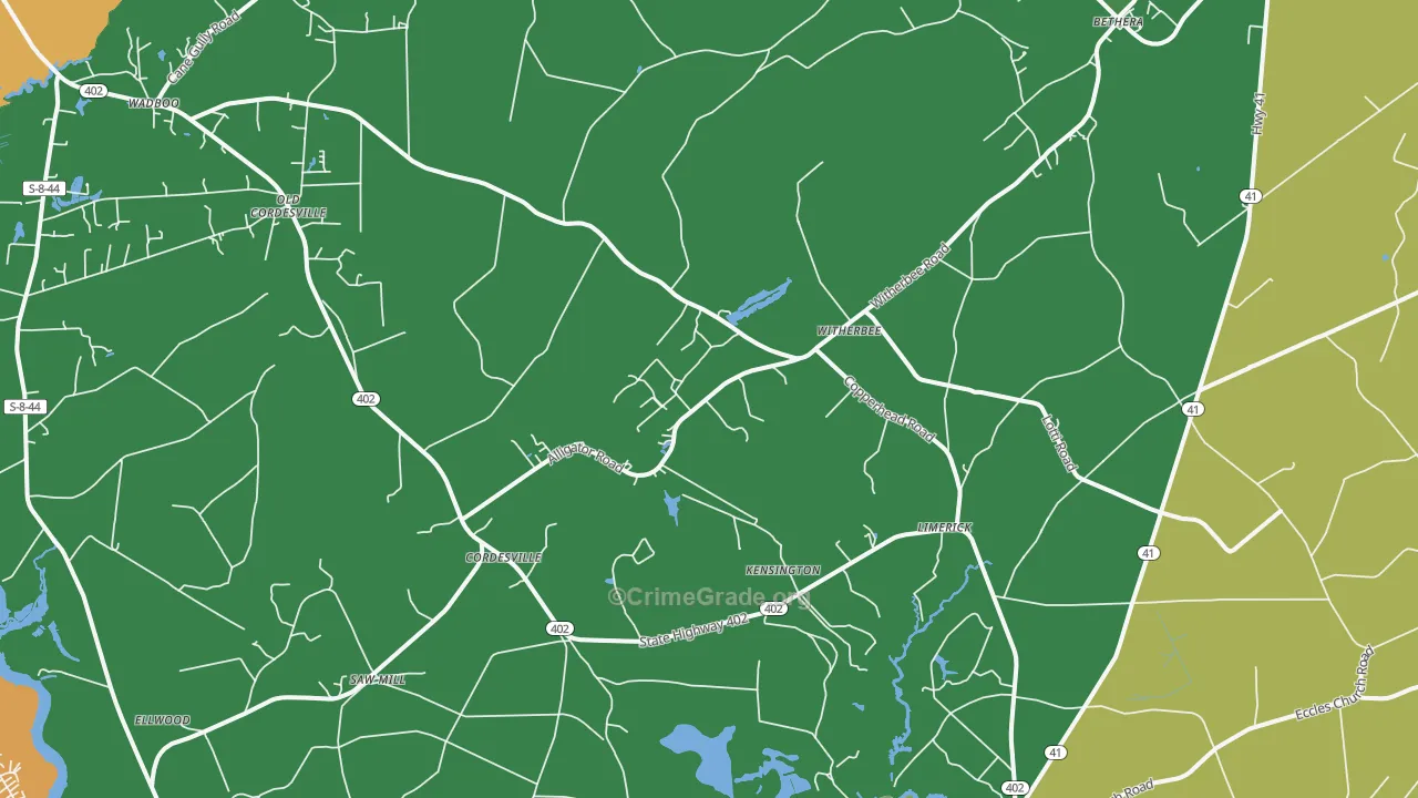 29434, SC Map of Theft Rates