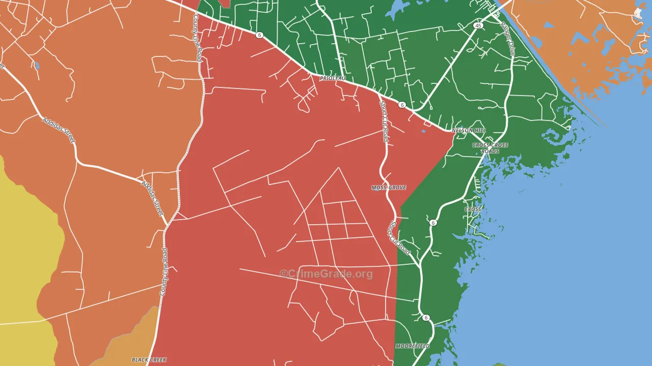 29436, SC Map of Theft Rates
