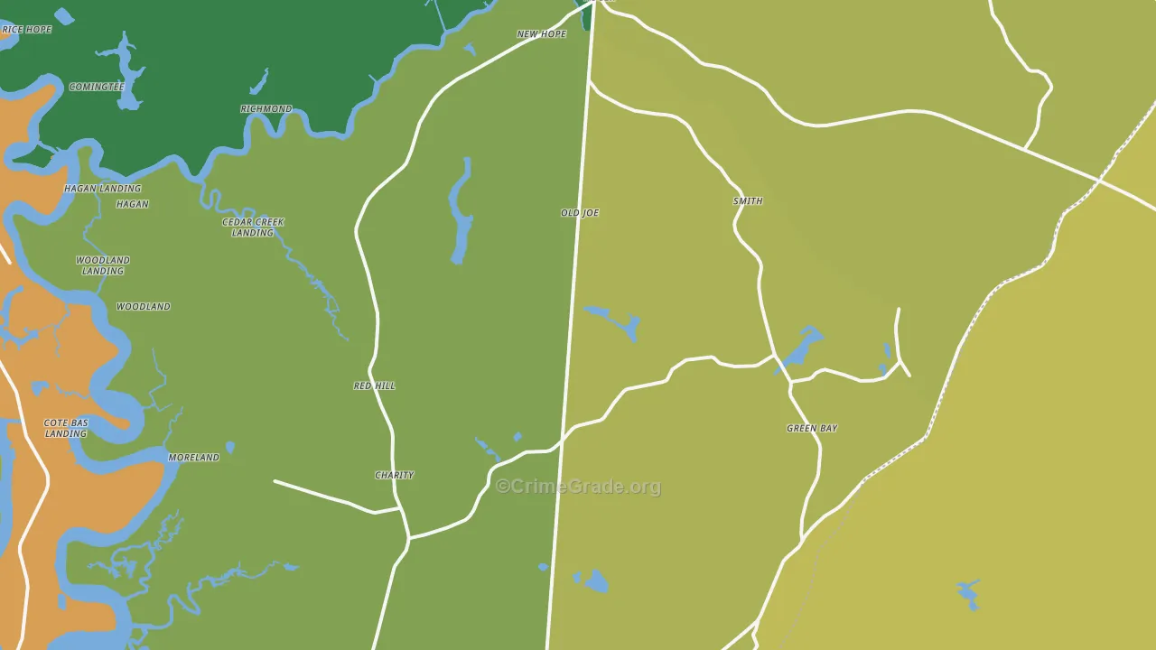 29450, SC Map of Theft Rates