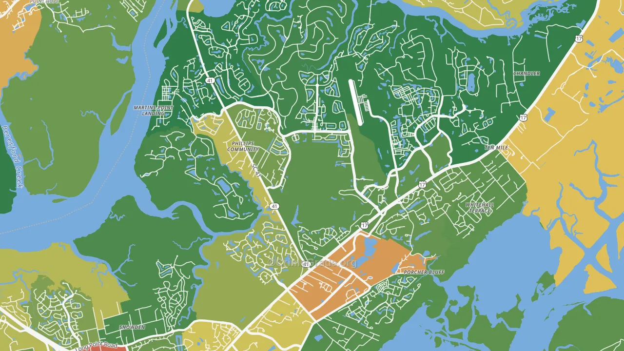 29466, SC Map of Theft Rates