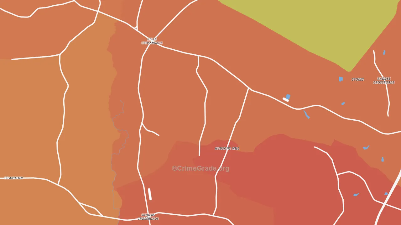 29475, SC Map of Theft Rates