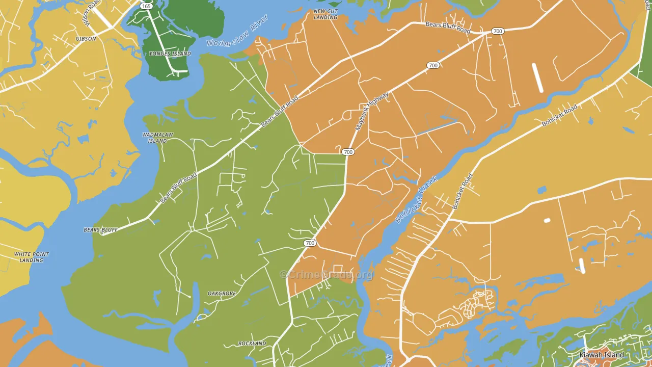 29487, SC Map of Theft Rates