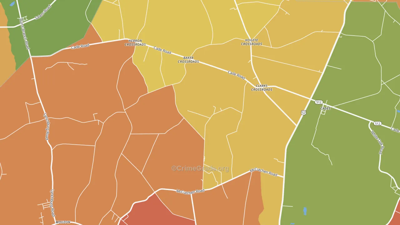 29518, SC Map of Theft Rates