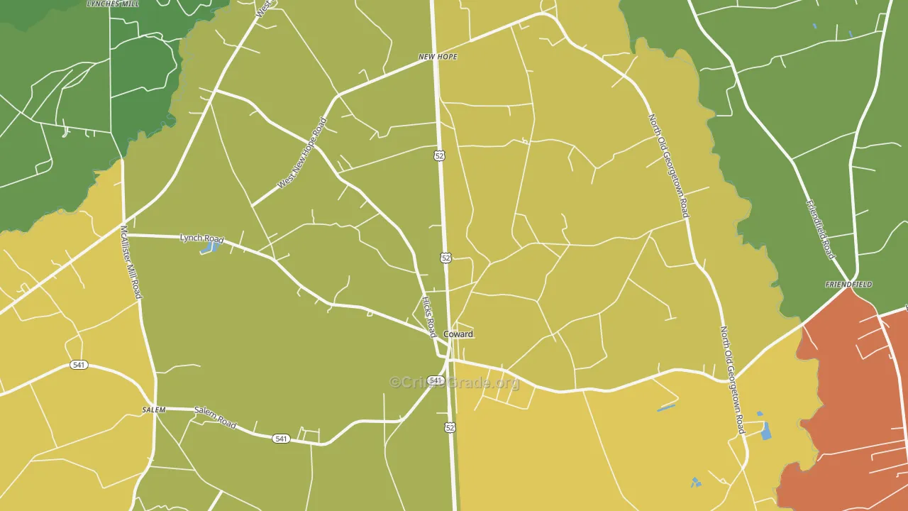 29530, SC Map of Theft Rates