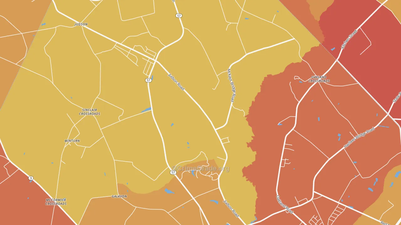 29567, SC Map of Theft Rates
