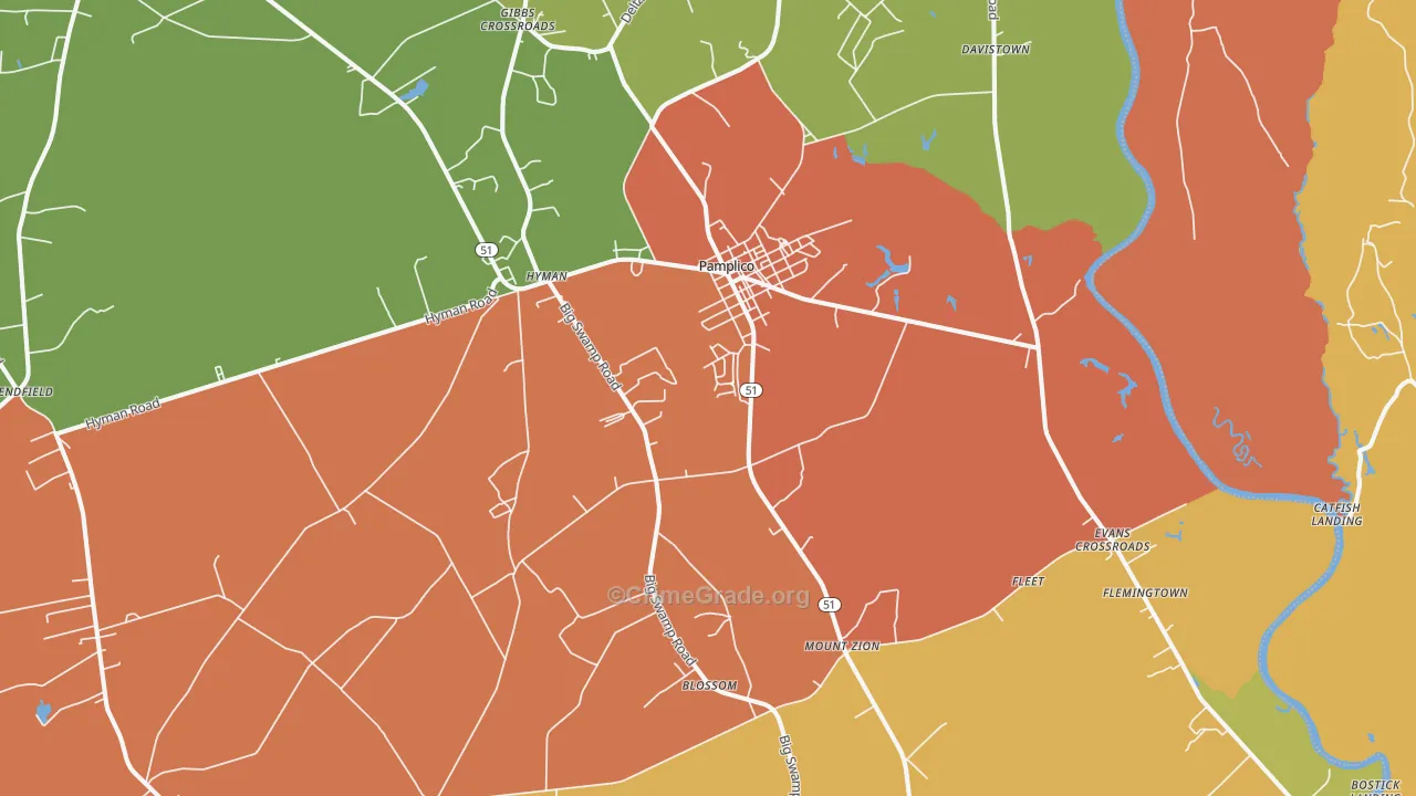 29583, SC Map of Theft Rates