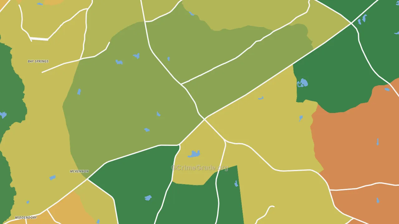 29584, SC Map of Theft Rates