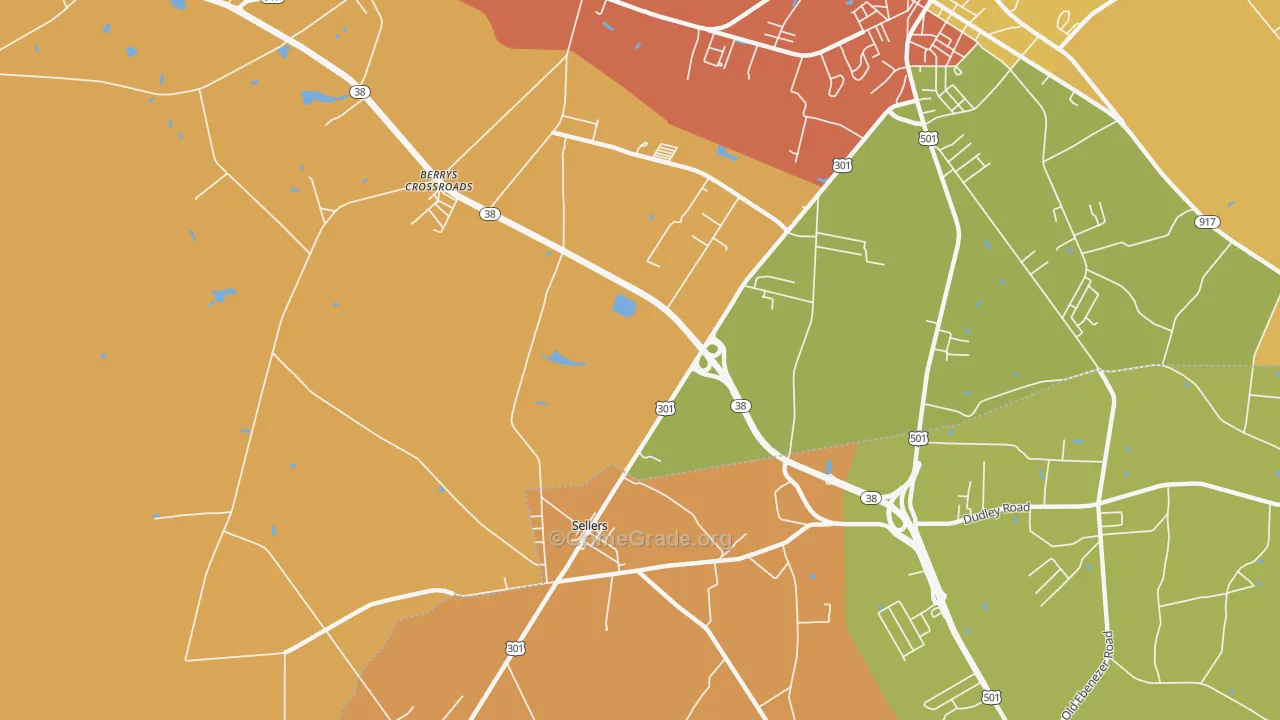 29592, SC Map of Theft Rates