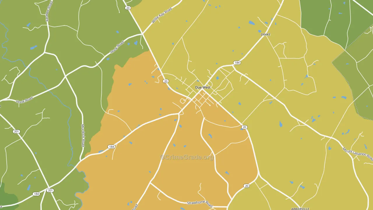 29639, SC Map of Theft Rates