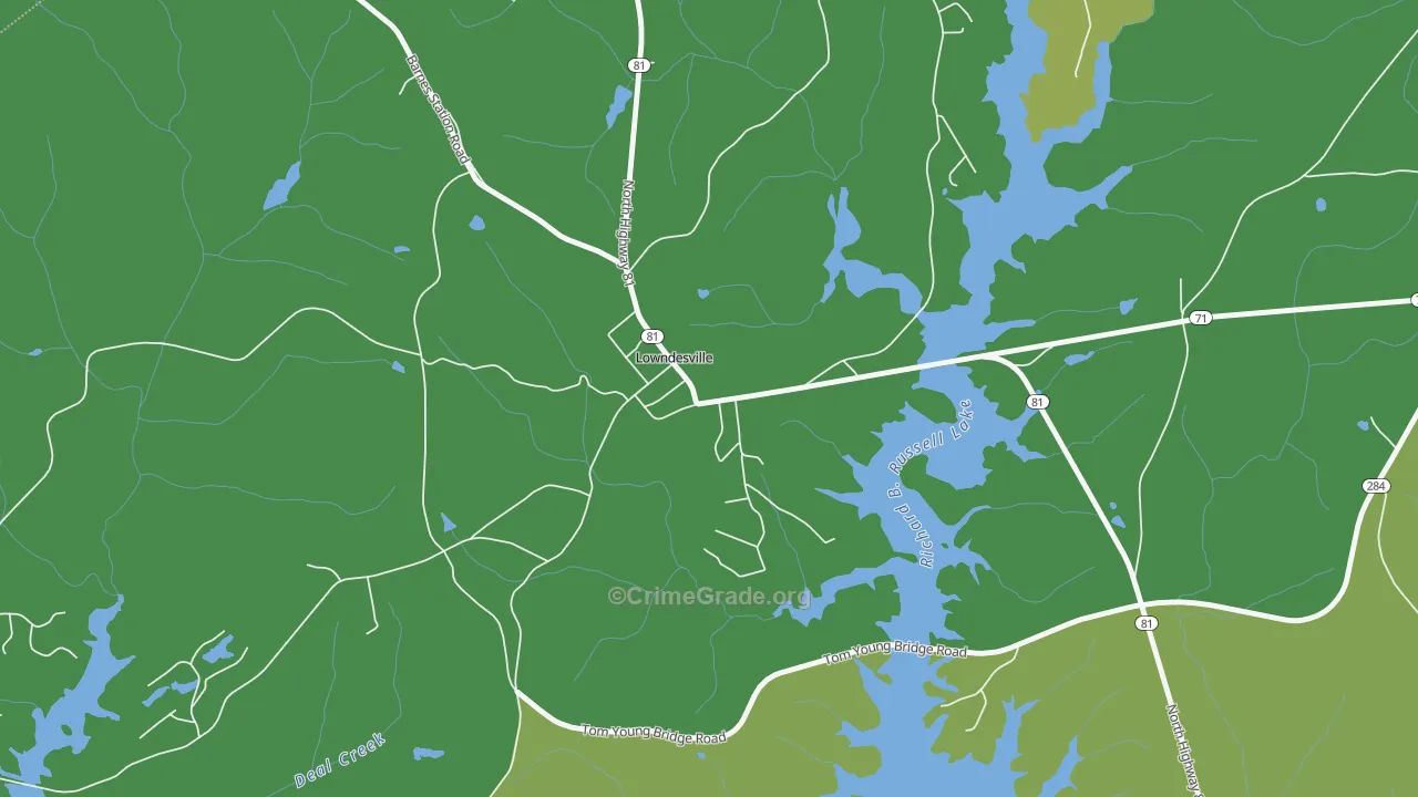 29659, SC Map of Theft Rates