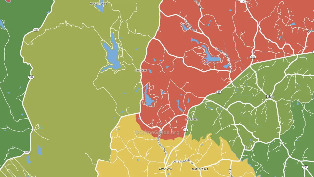29686, SC Map of Theft Rates