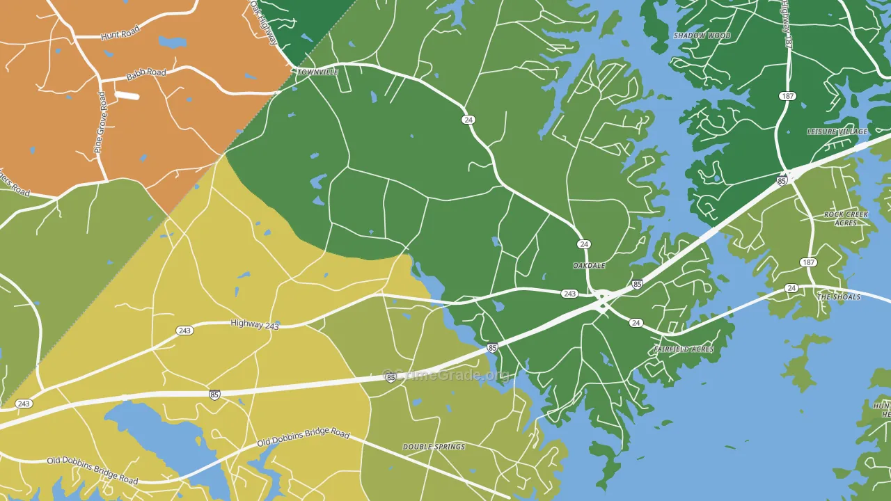 29689, SC Map of Theft Rates