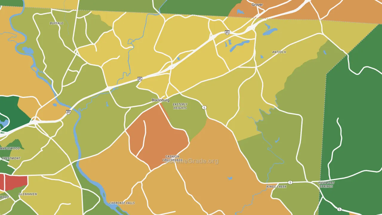 29702, SC Map of Theft Rates