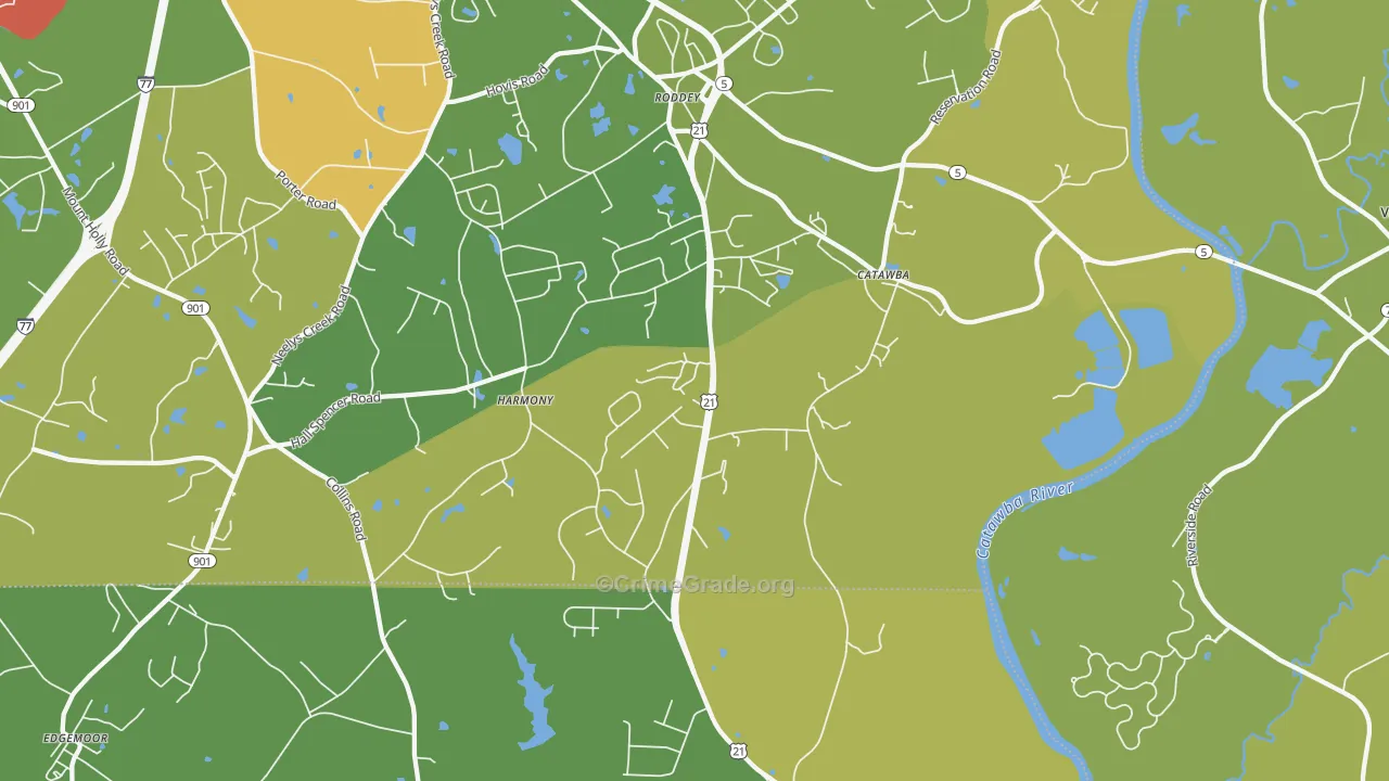 29704, SC Map of Theft Rates