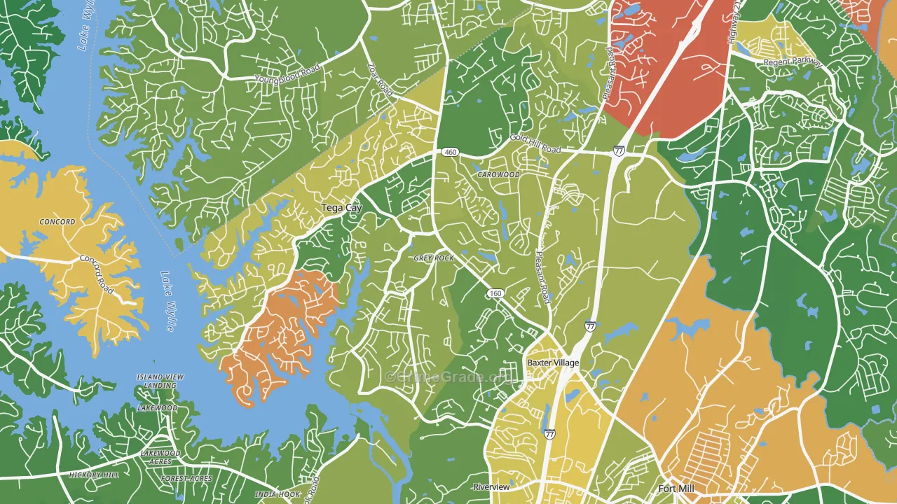 29708, SC Map of Theft Rates