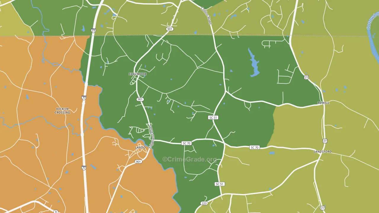 29712, SC Map of Theft Rates