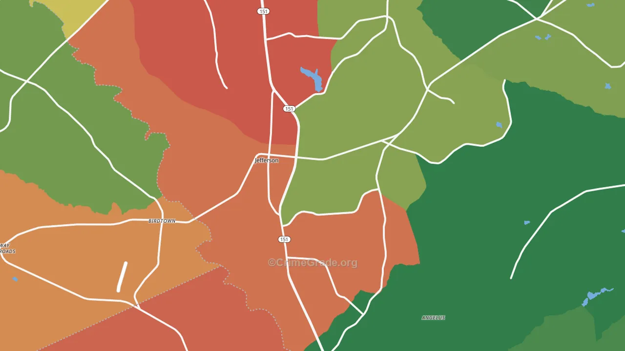 29718, SC Map of Theft Rates