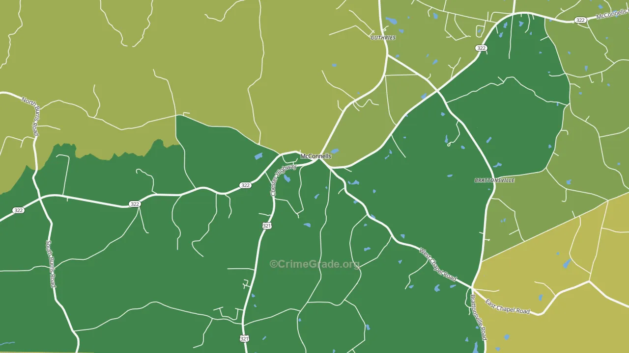 29726, SC Map of Theft Rates