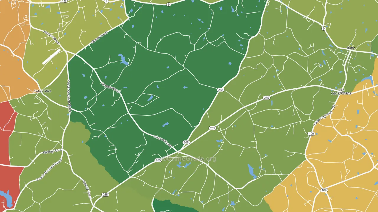 29727, SC Map of Theft Rates