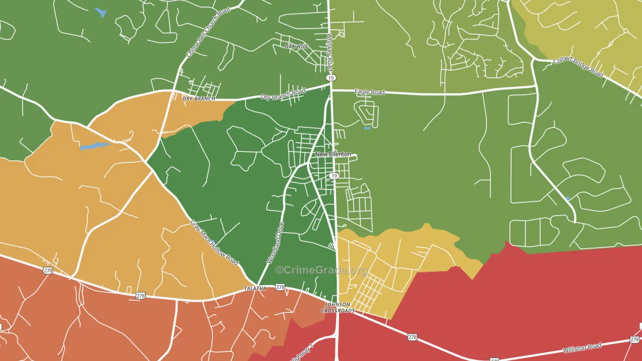 29809, SC Map of Theft Rates