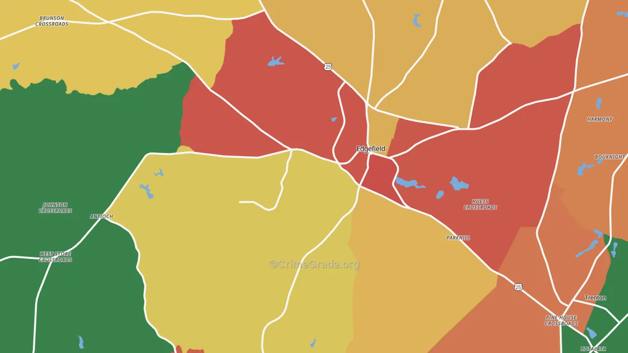 29824, SC Map of Theft Rates