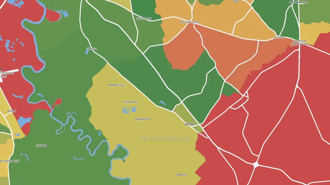 29831, SC Map of Theft Rates