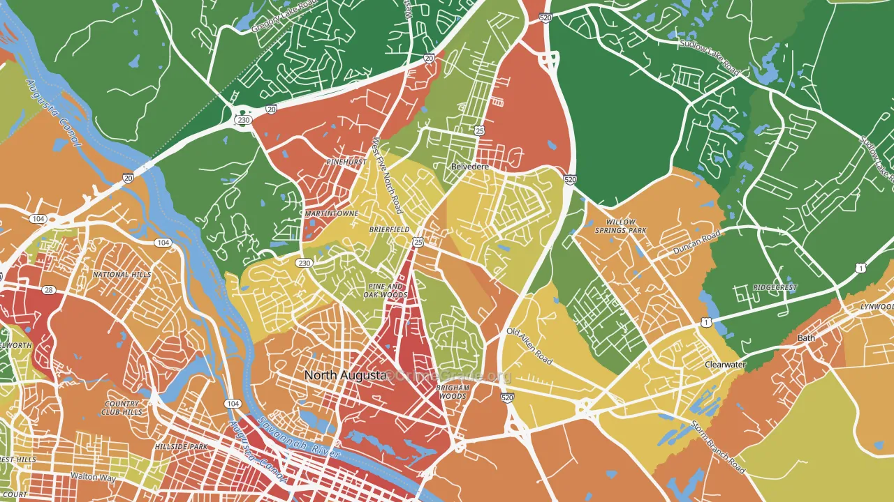 29841, SC Map of Theft Rates