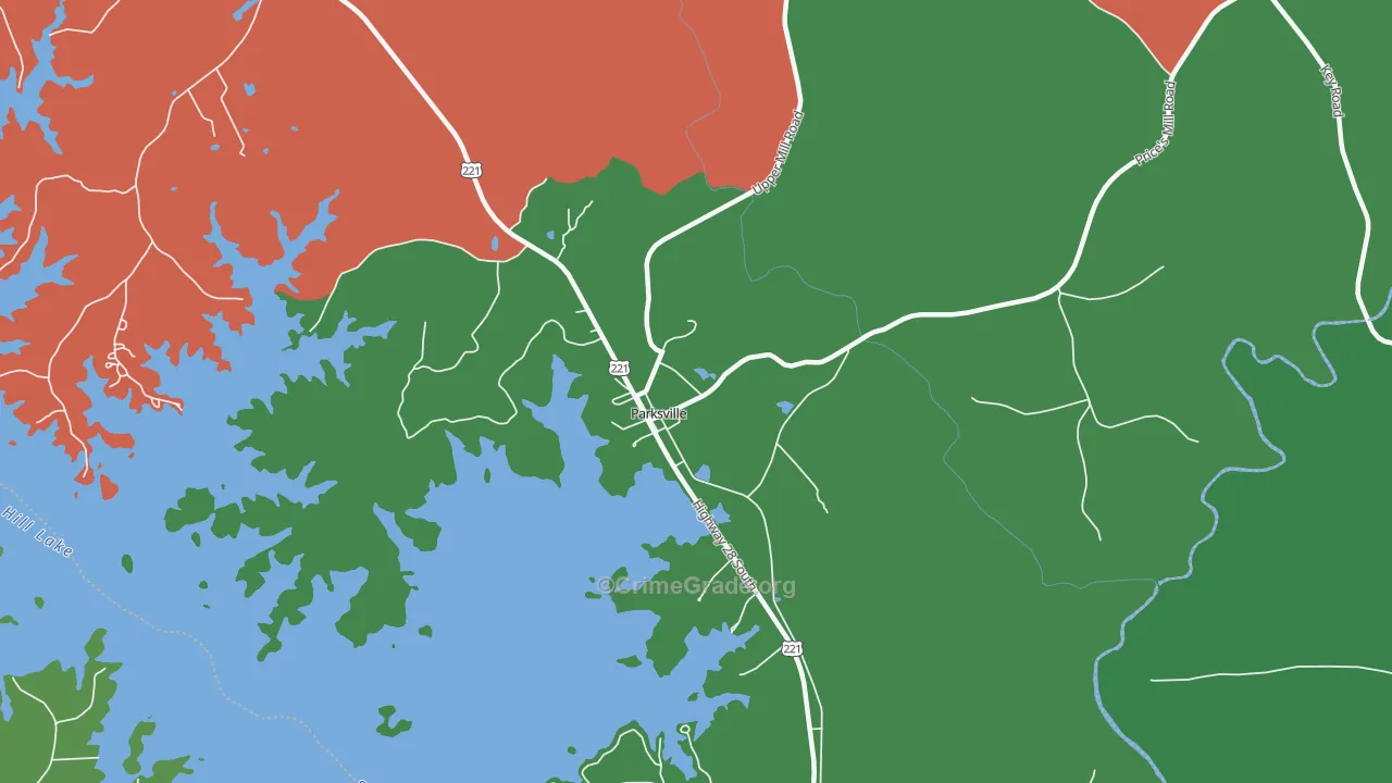 29844, SC Map of Theft Rates
