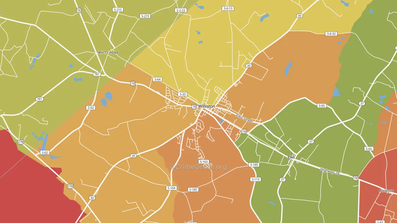 29853, SC Map of Theft Rates