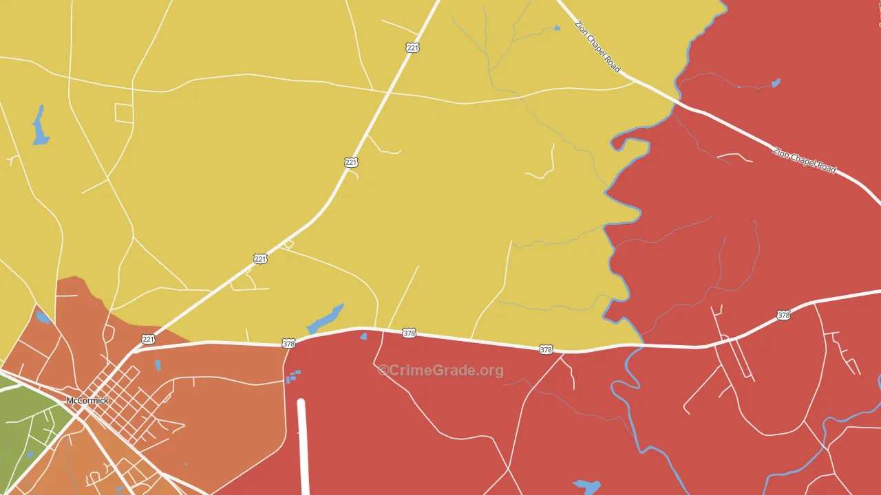 29899, SC Map of Theft Rates