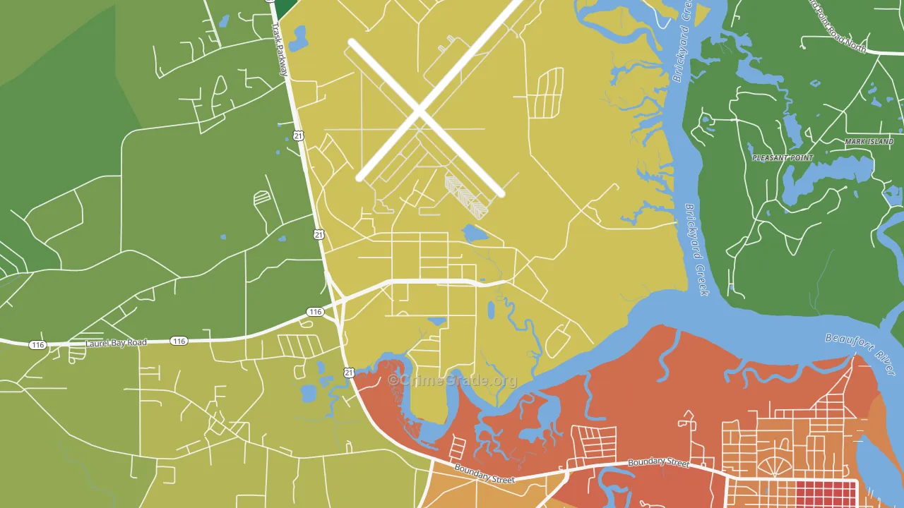 29904, SC Map of Theft Rates