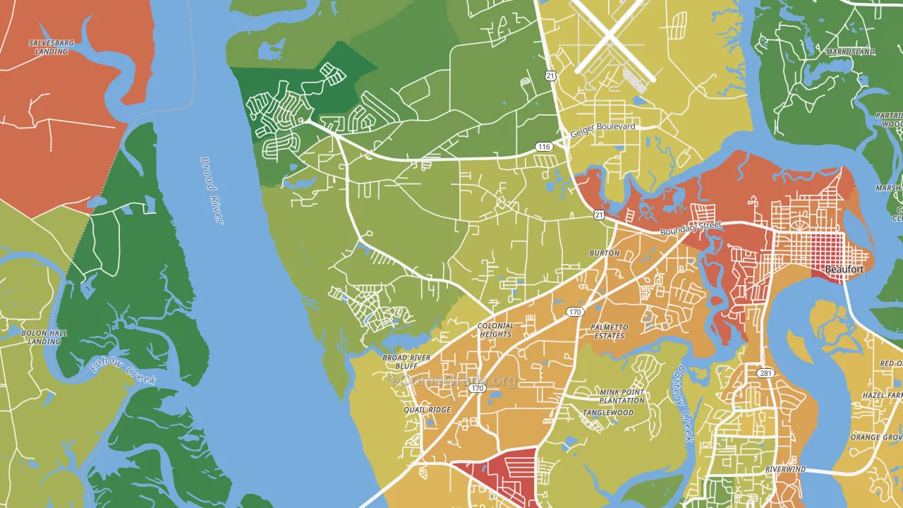 29906, SC Map of Theft Rates