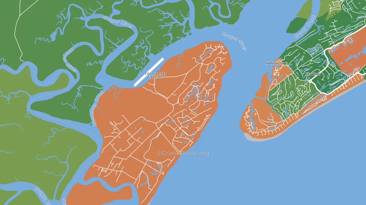 29915, SC Map of Theft Rates