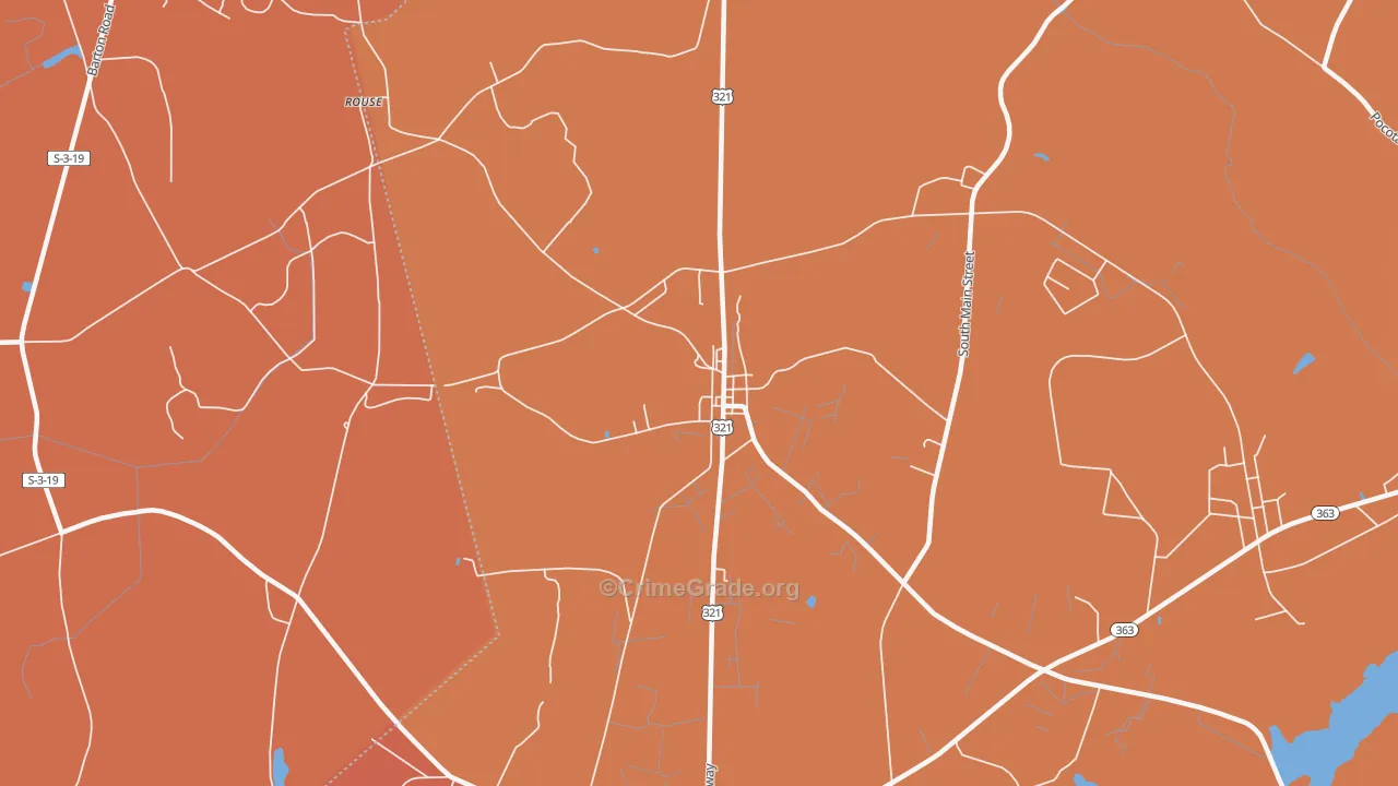 29923, SC Map of Theft Rates