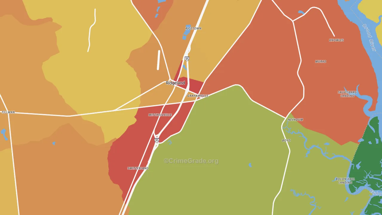 29936, SC Map of Theft Rates