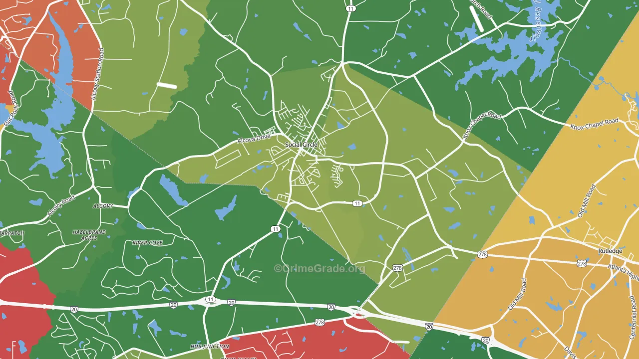 30025, GA Map of Theft Rates