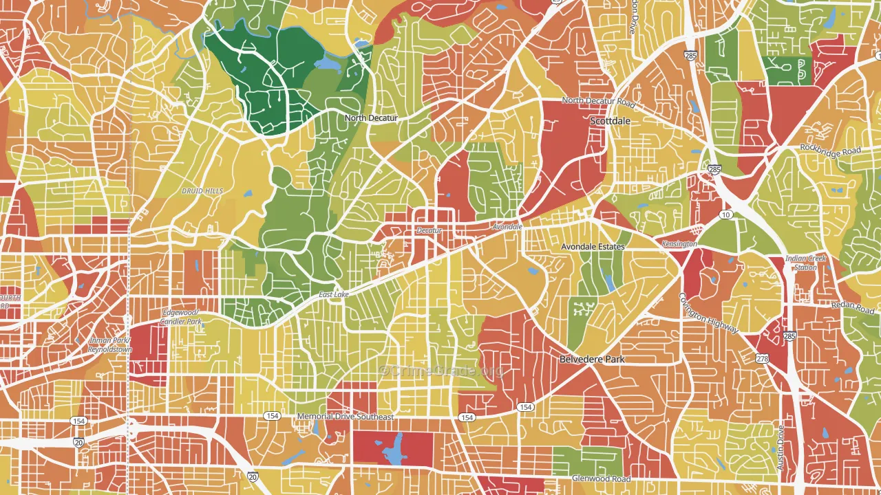 30030, GA Map of Theft Rates