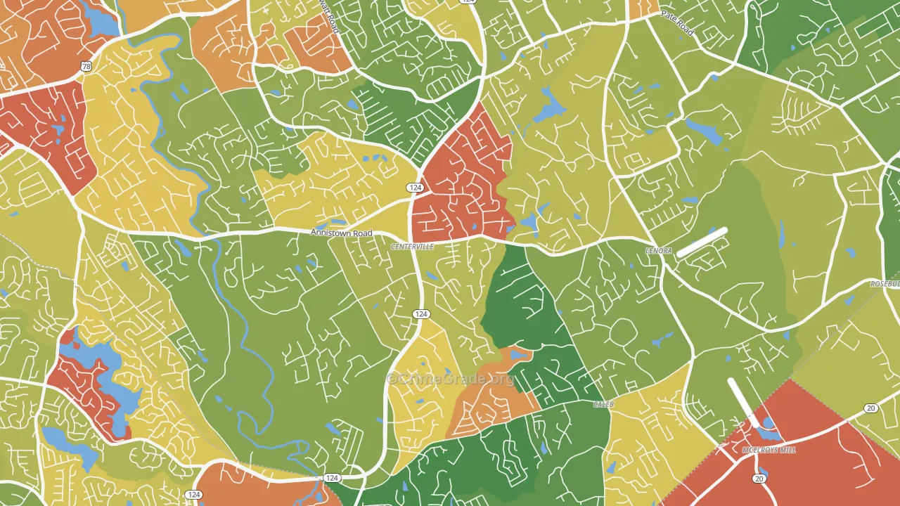 30039, GA Map of Theft Rates