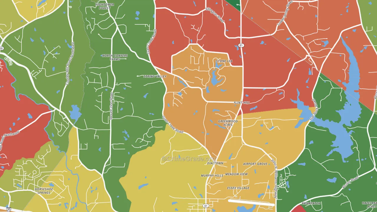 30054, GA Map of Theft Rates