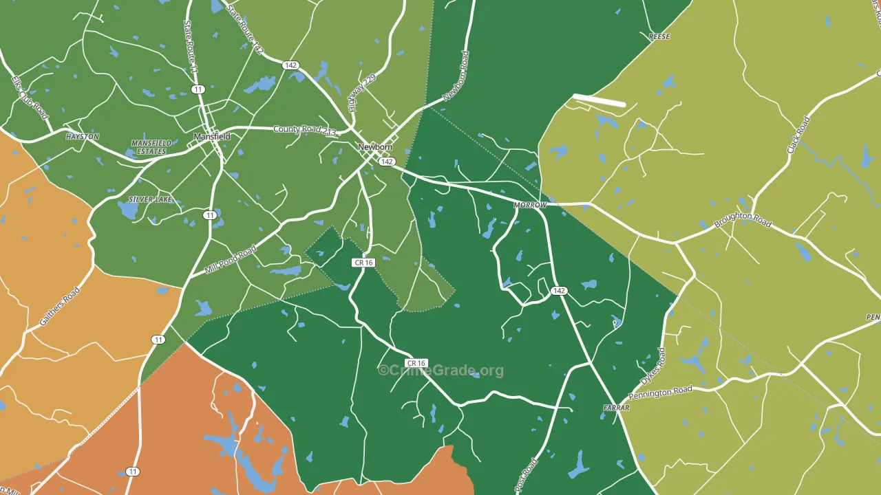 30056, GA Map of Theft Rates