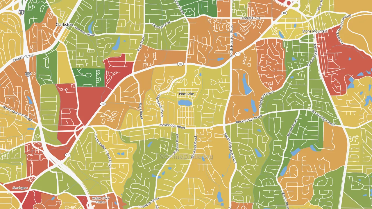 30072, GA Map of Theft Rates