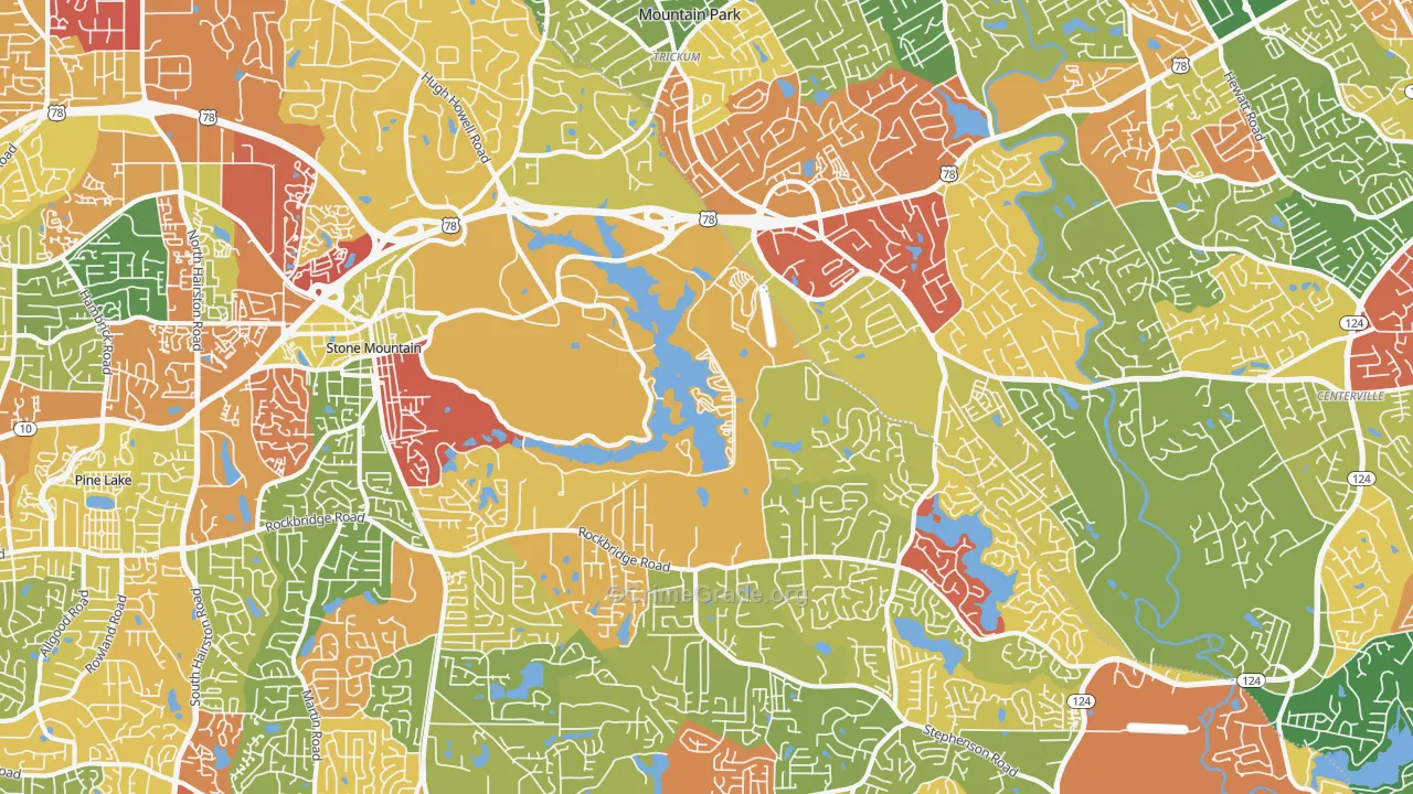 30087, GA Map of Theft Rates